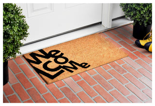 Calloway Mills Angle Welcome Doormat, Natural/Black, 24x36