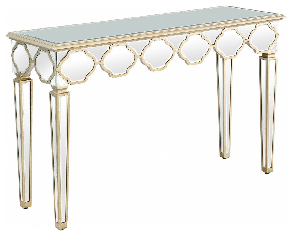 Scalloped Edge Console Table
