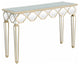 Scalloped Edge Console Table