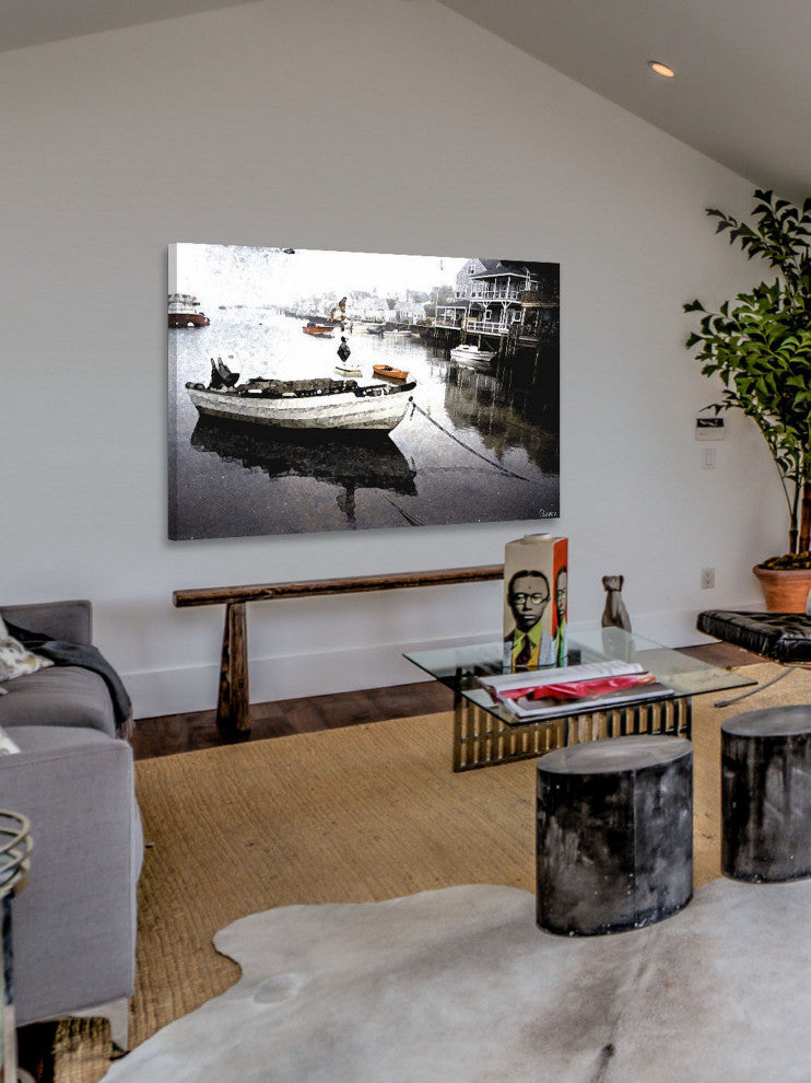 "Still Dock" Fine Art Canvas Print, 24"x16"
