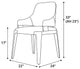 Dumfries Dining Chair in Storm Gray Fabric and Seared Ash