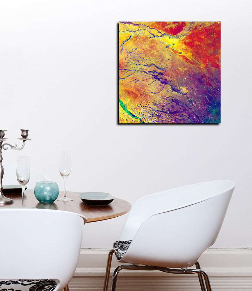 Epic Graffiti "Earth As Art: A Study in Color" Giclee Canvas Wall Art, 26"x26"