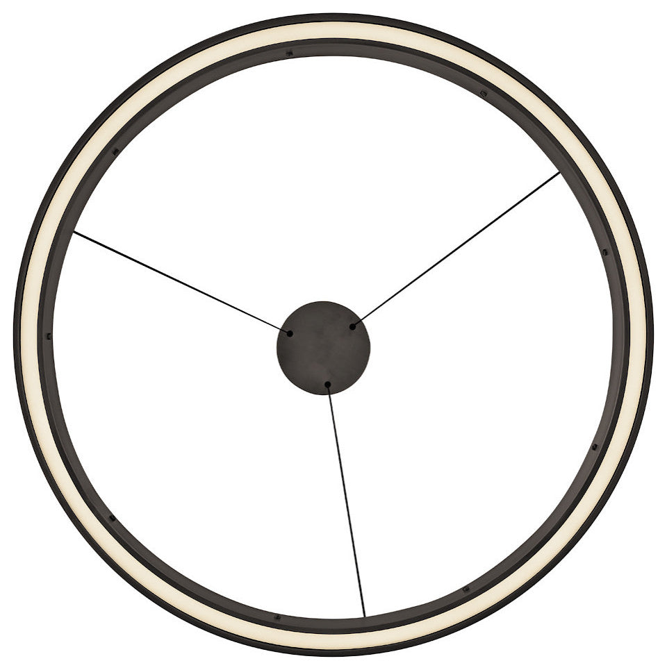 Fredrick Ramond Althea Large Chandelier, Satin Black