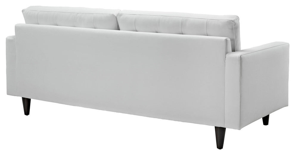 Modern Contemporary Living Room Leather Sofa White