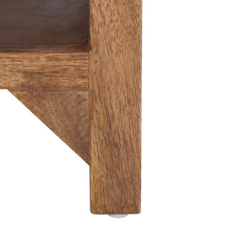 Safavieh Squall Square 1 Shelf Coffee Table, Burnt Natural