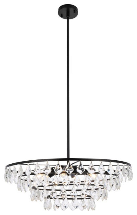 Evan 28" Pendant, Black
