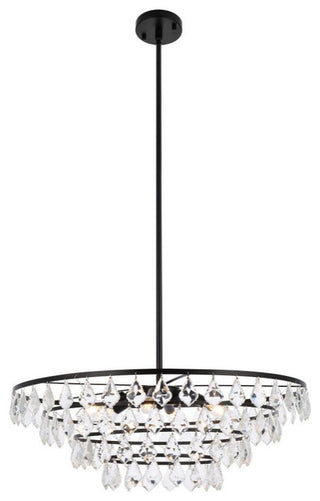 Evan 28" Pendant, Black