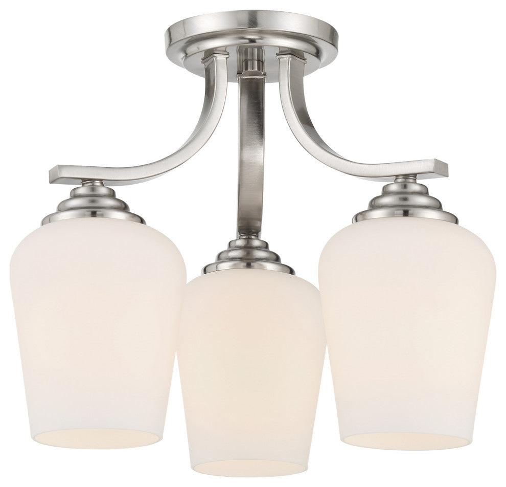 Minka-Lavery 4926-84, 3-Light Semi Flush / Chandelier, Shyloh, Brushed