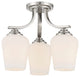 Minka-Lavery 4926-84, 3-Light Semi Flush / Chandelier, Shyloh, Brushed