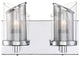 So Inclined 2-Light Bath Fixture, Chrome