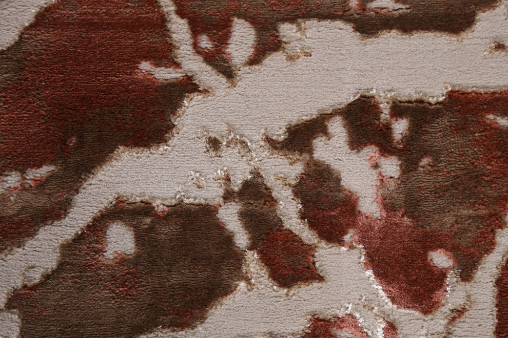 Abstract Transitional Turkish Oriental Rug Contemporary Carpets, 9'10" X 7'10"