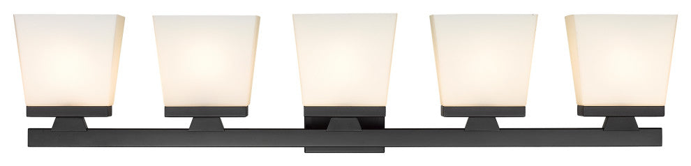 Zlite 1937-5V-MB 5-Light Vanity, Etched Opal