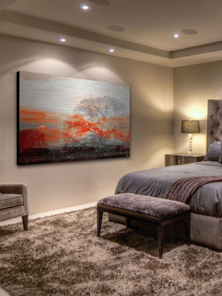 "Casa Vista" UV Ink Print on Brushed  Aluminum, 45"x30"