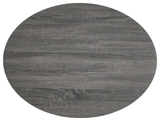 GDF Studio Lenox Oval Mod Rotating Wood Coffee Table