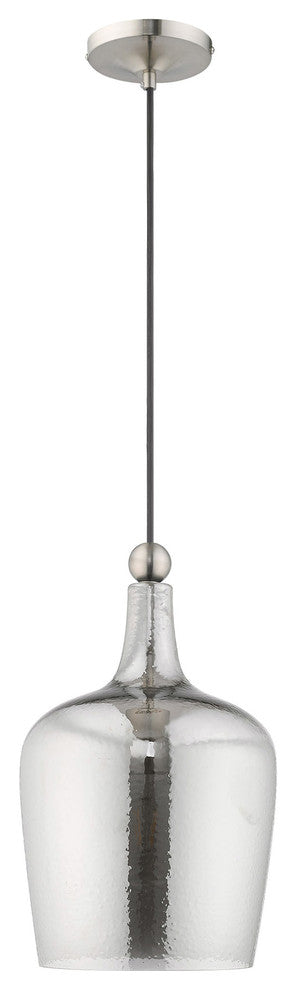 Livex Lighting Brushed Nickel 1-Light Mini Pendant