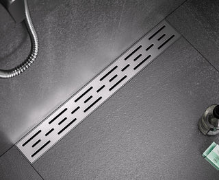Linear Floor Drain with Removable Decorative Cover UPC certified, Brushed, 36"