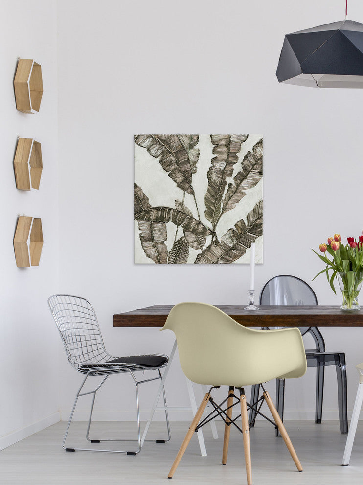 "Sephia" Painting Print on Wrapped Canvas, 48"x48"