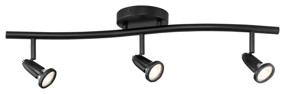 Cobra LED Wall or Ceiling Spotlight Bar in Black