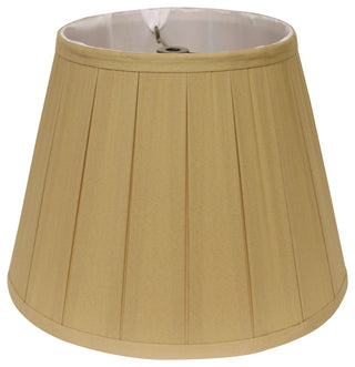 14" Primrose Slanted Crimped Box Shantung Lampshade
