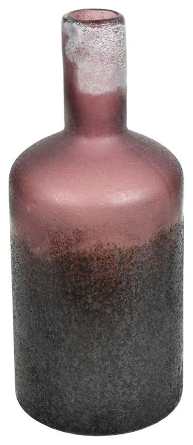 Vickerman CM194513 13" Milestone Gray Round Glass Vase