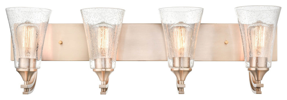 Millennium Natalie 4-Light Bath Vanity Light Modern Gold