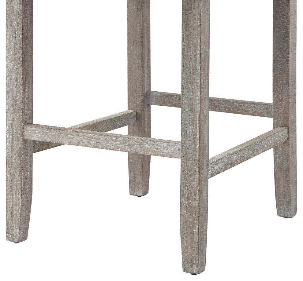 Rustic Manor Kaileigh Counter Stool, Leather PU, Brown