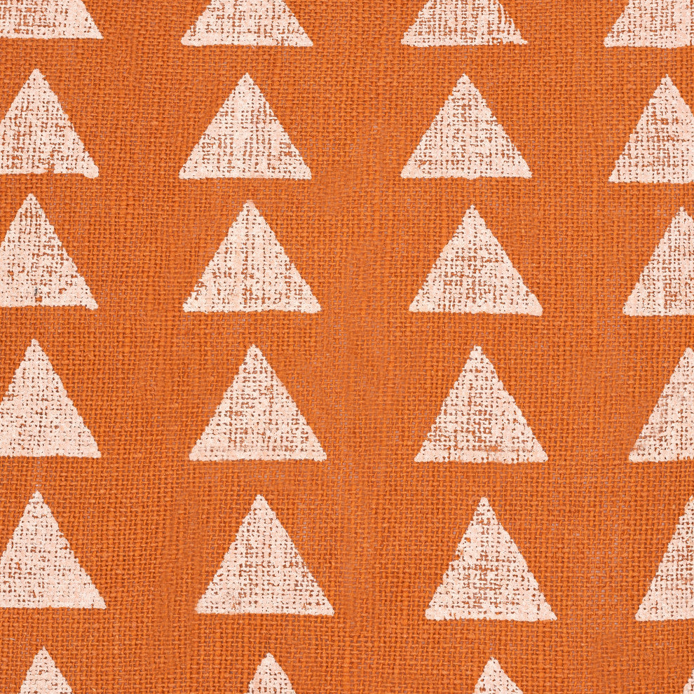 Surya Malian Pillow Shell With Polyester Insert 18"H X 18"W - Brick Red