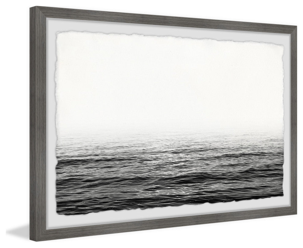 "Ocean Horizon" Framed Painting Print, 12x8