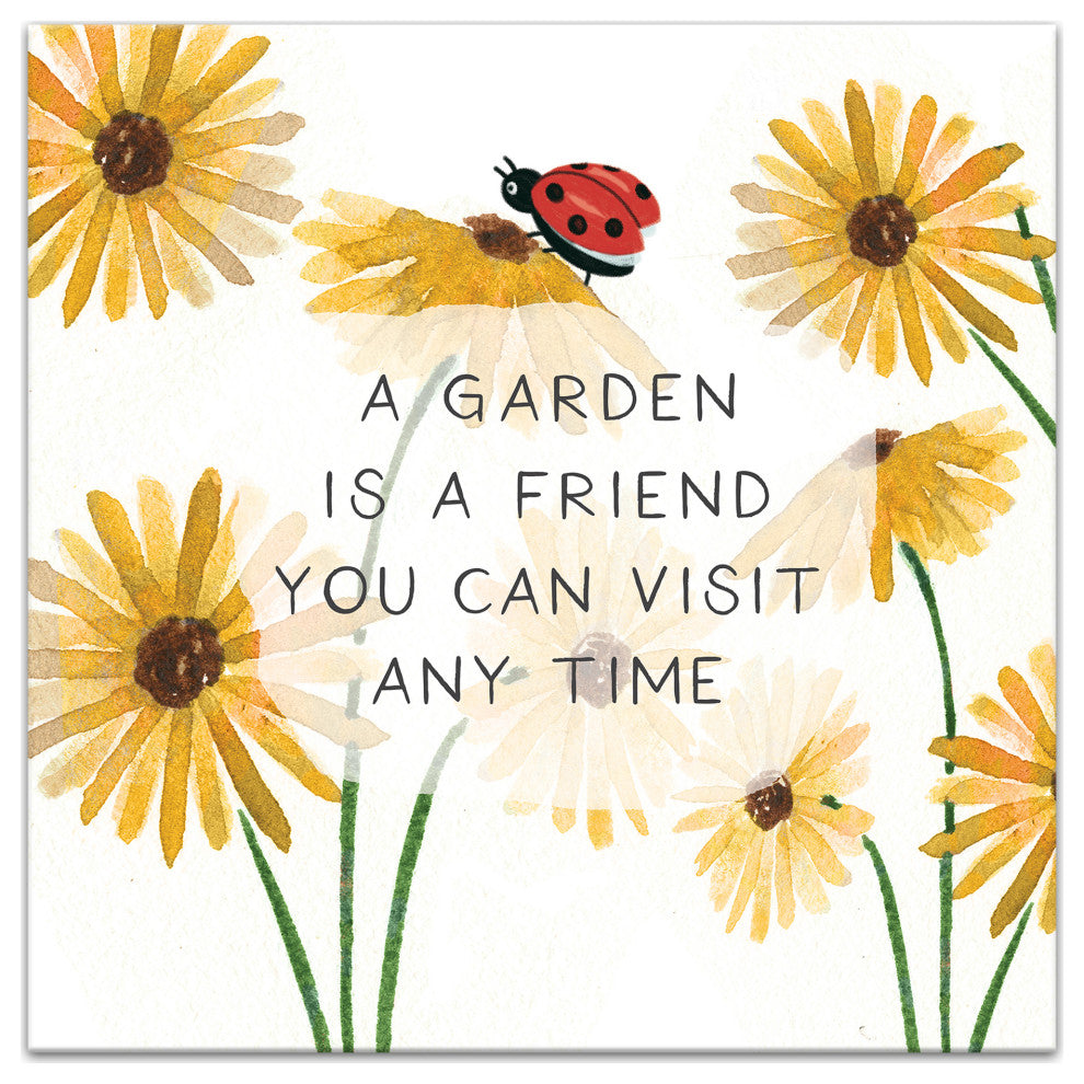 Garden Friend 2 16x16 Canvas Wall Art