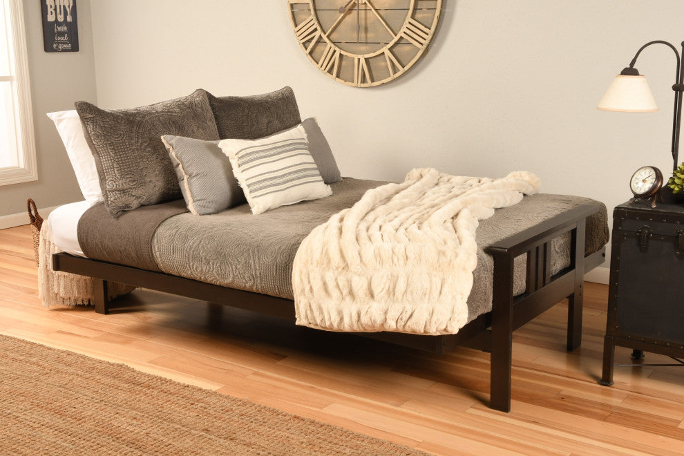 Caleb Frame Futon With Espresso Finish, Peter''s Cabin