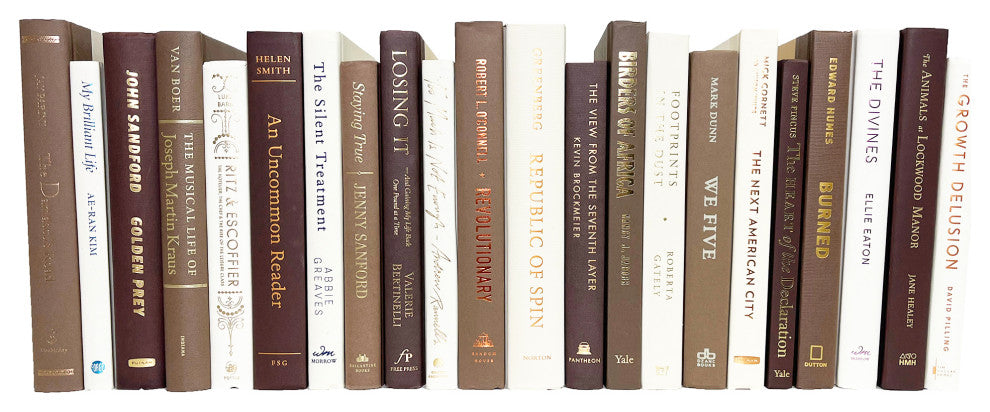 Decorative Books - S'more - Brown Books By The Foot