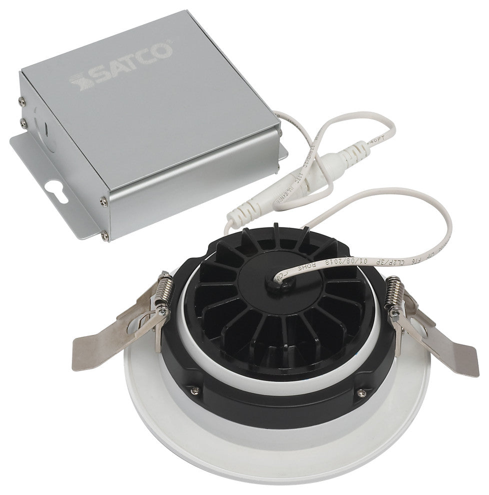 12 Watt LED Downlight - Gimbaled - 4 in. - 120 Volt - Round - Remote Driver