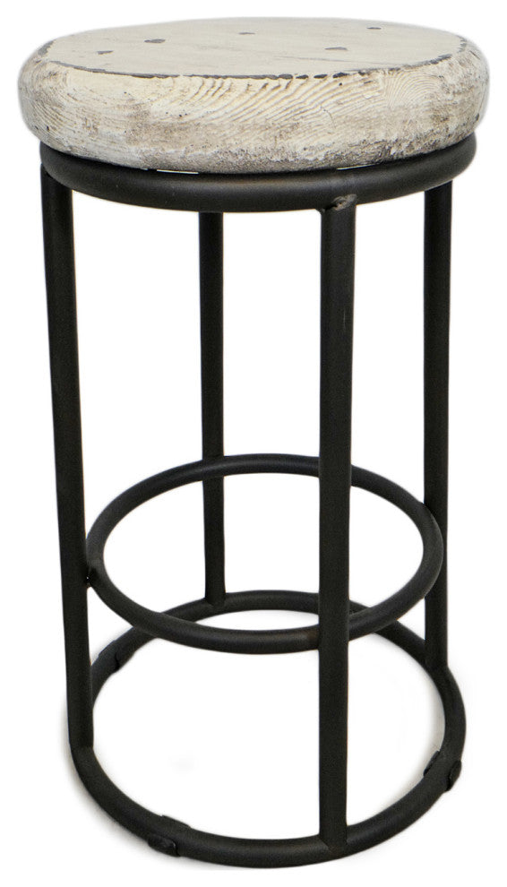 Color Pop White Counter Stool