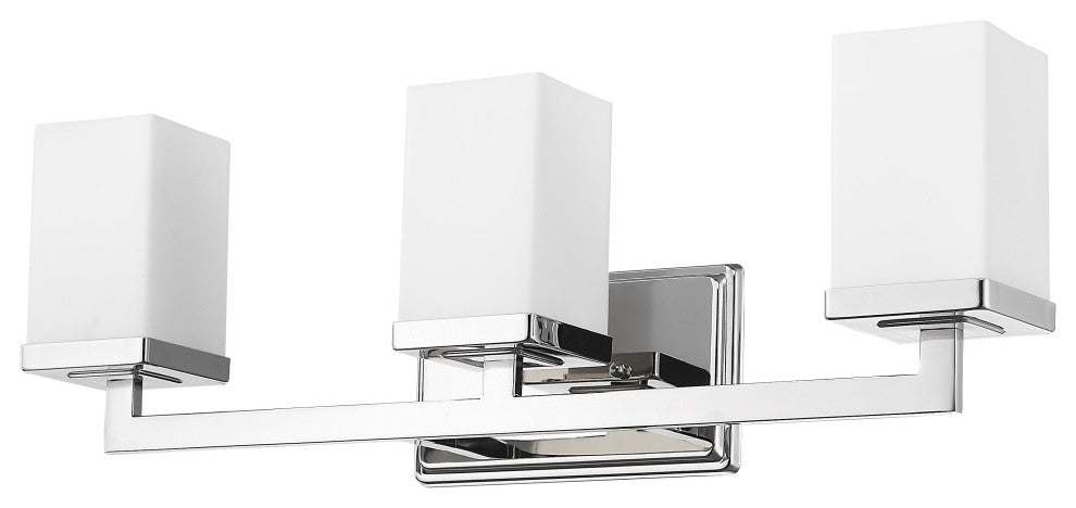 Zlite 1901-3V 3-Light Vanity, Matte Opal