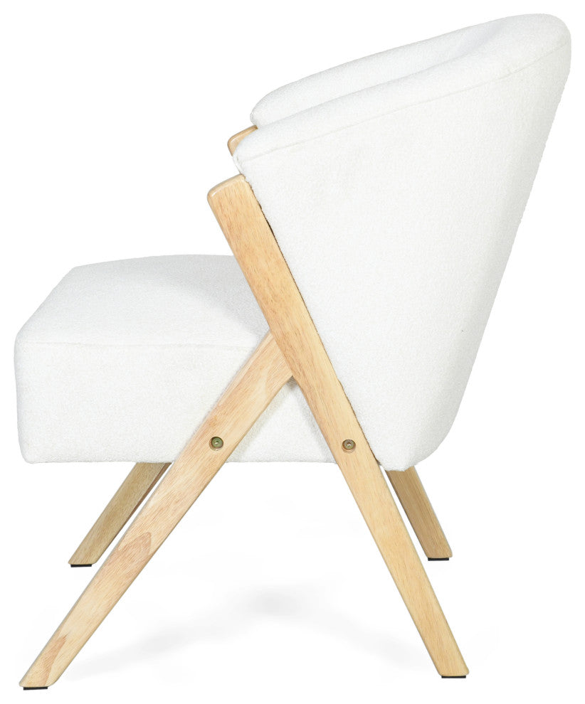 GDF Studio Cody Modern Design Accent Chair, White