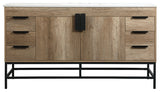 Home Living 22" Modern Natural Oak-Light Bathroom Vanity