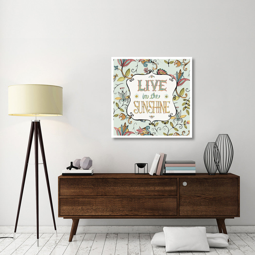 "Peace and Paisley I" Digital Paper Print by Anne Tavoletti, 38"x38"