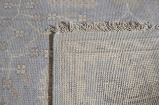 EORC Gray Hand Knotted Wool Oushak Rug, 6'x9'