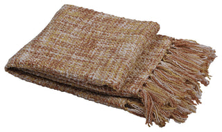 Naga Knitted Throw Blanket, Jojoba Yellow, 50"x60"