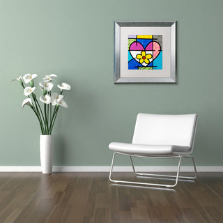 Roberto Rafael 'Big Heart II' Matted Framed Art