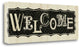 "Room Signs IV - Welcome" By Pela Studio, Giclee Print on Gallery Wrap Canvas