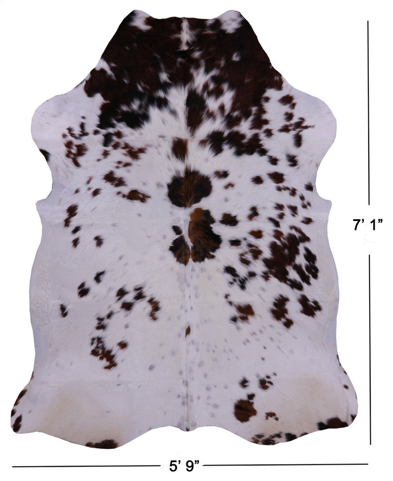 Organic Natural Hair-On Cowhide Area Rug 7' 1" X 5' 9" C1669