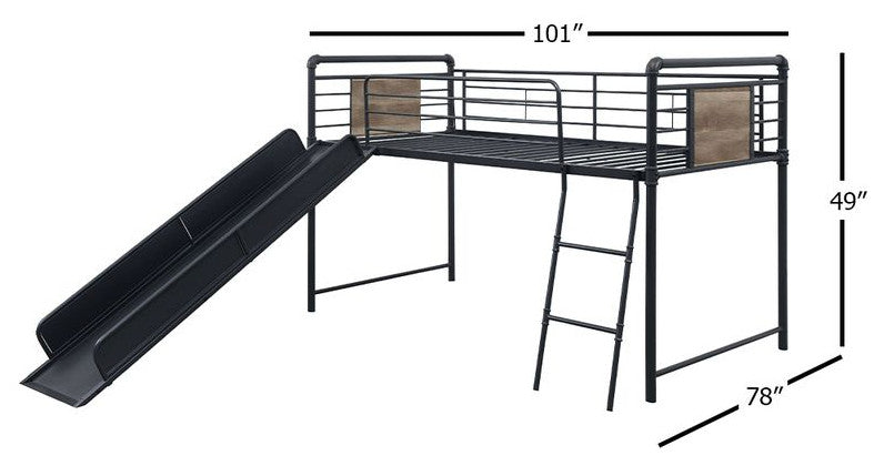 ACME Cordelia Twin Loft Bed W/Slide