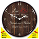 AG20111174 Add Your Name Love Like Ours Clock