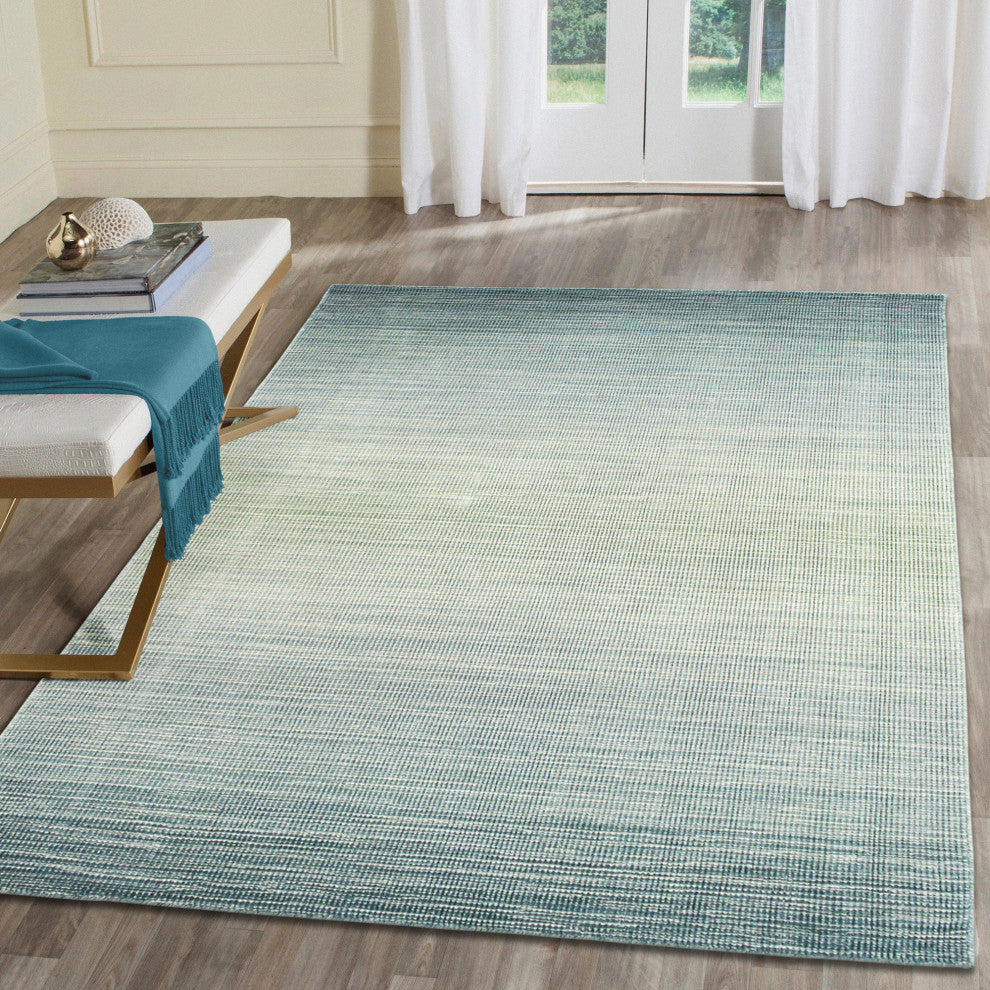 Aruba Ombre Indoor Rug, Aqua, 7'6"x9'6"