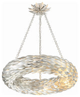 Crystorama Lighting Group 536 Broche 6 Light 24"W Wrought Iron - Antique Silver