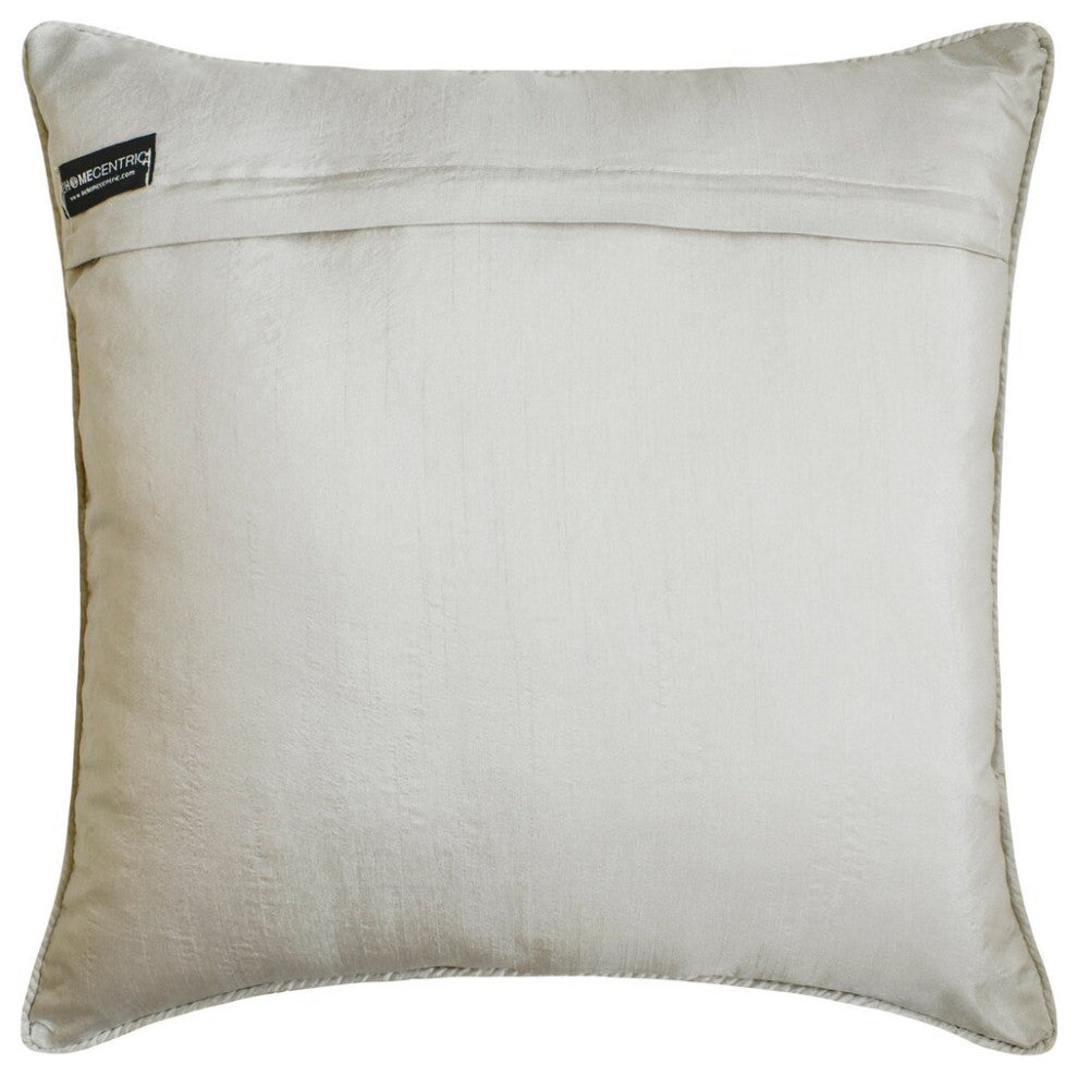 Blue Jacquard Abstract Cushion Cover 14"x14" Throw Pillow Cover - Interlaced