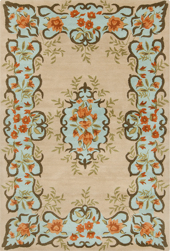 Allie Floral Contemporary Area Rug