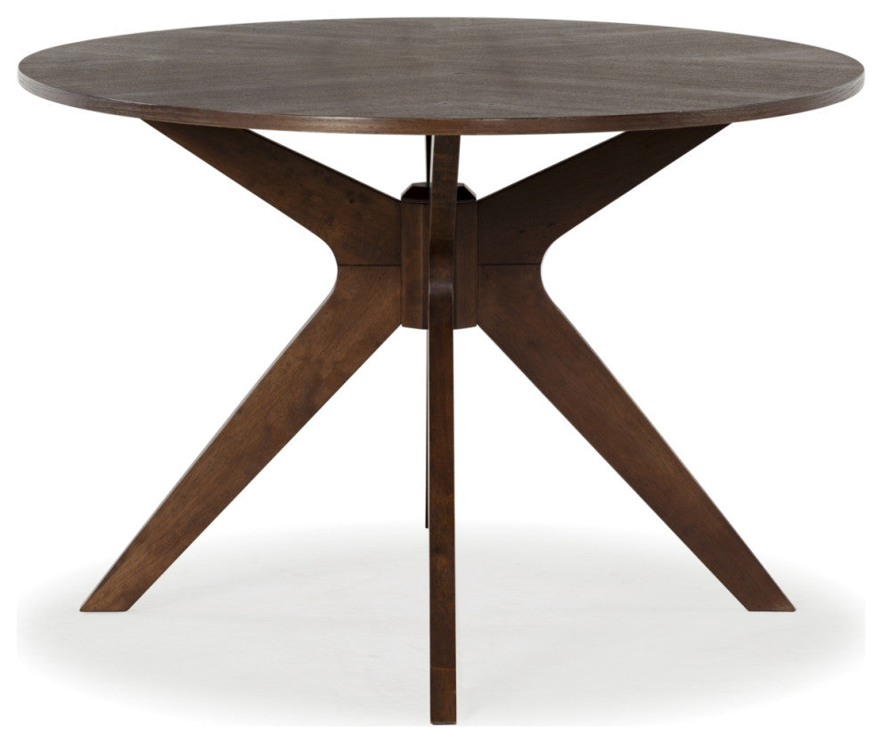 Safavieh Couture Hawkins Wood Oval Dining Table, Walnut