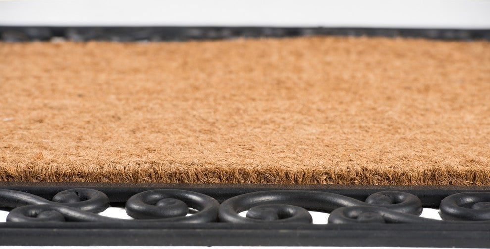 Classic Monogrammed Rubber Welcome Mat, W